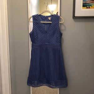 J. Crew stripe eyelet dress periwinkle